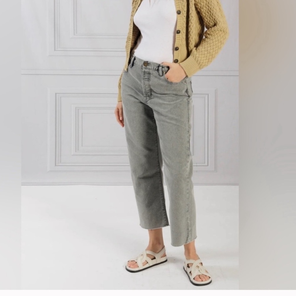 THE GREAT. Women’s Straight Denim Jeans in Graphite